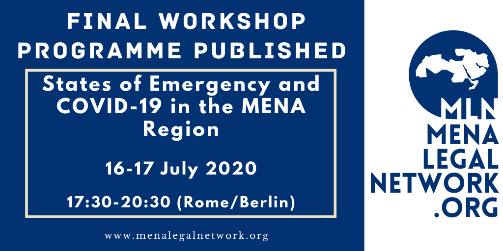 Workshop: States of Emergency in the MENA Region